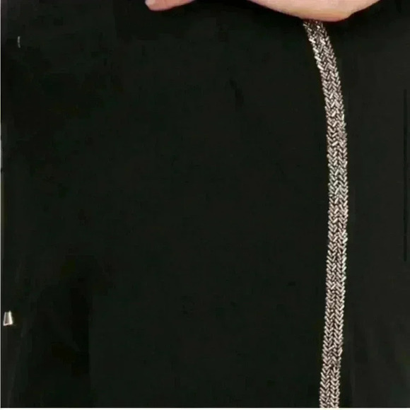 Torrid Tie-Front Crop Pants Women's Plus Beaded Side Stripe Stretch sz 2 X - Picture 4 of 8